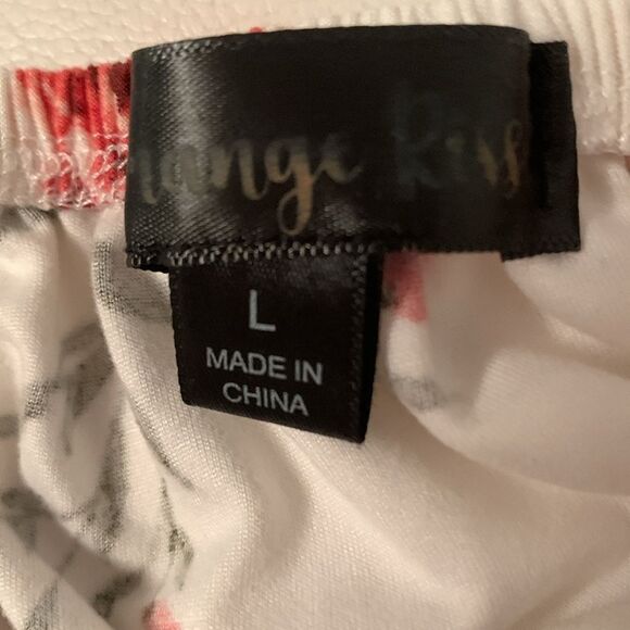 Orange Kiss Floral Off-Shoulder Top Size L - Picture 5 of 7